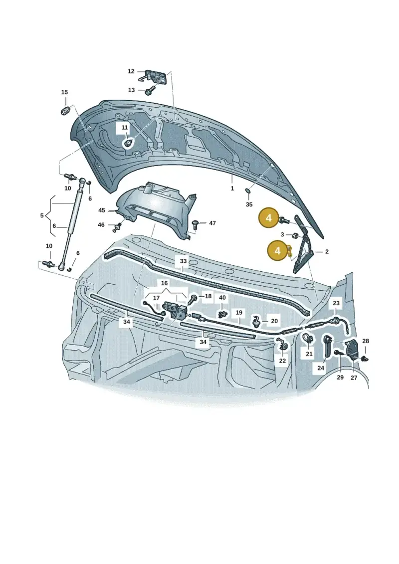 N90798702 — Volkswagen Transport. multivan (2019-2024) diagram 7em823000, position 4