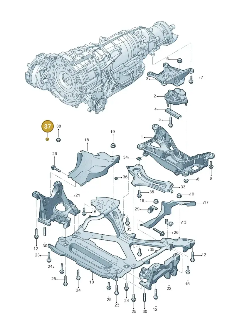 N90798809 — Audi Q5 qu. 2.0 (2018-) diagram 428399070, position 37