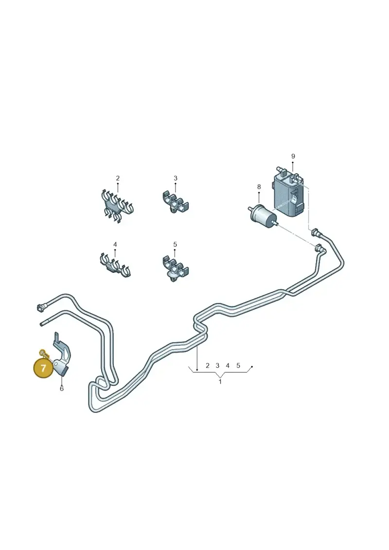 N90803502 — Volkswagen California Camper (2011-2015) diagram 731201180, position 7