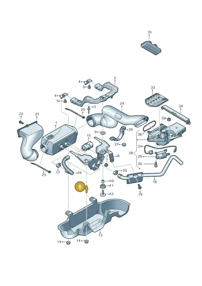 N90814402 — Volkswagen MAN TGE 55 (2016-2021) diagram 806819550, position 8