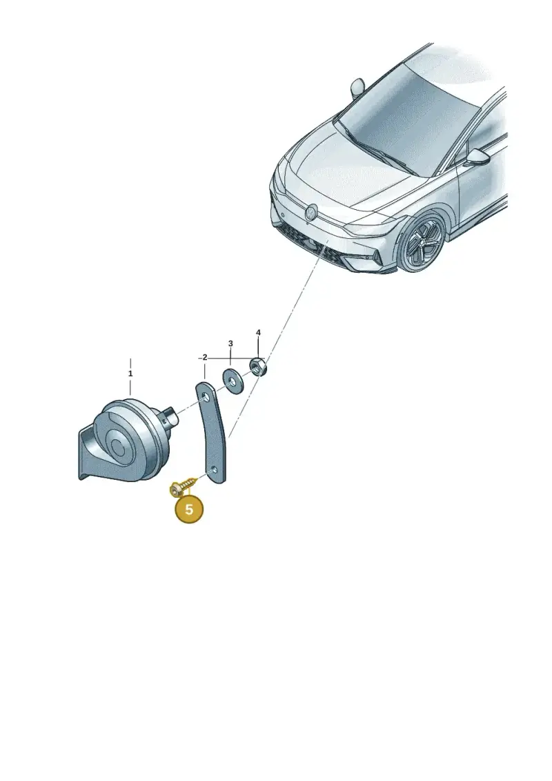 N90817003 — Volkswagen ID.7 Limousine Pro (2023-) diagram 14b951000, position 5