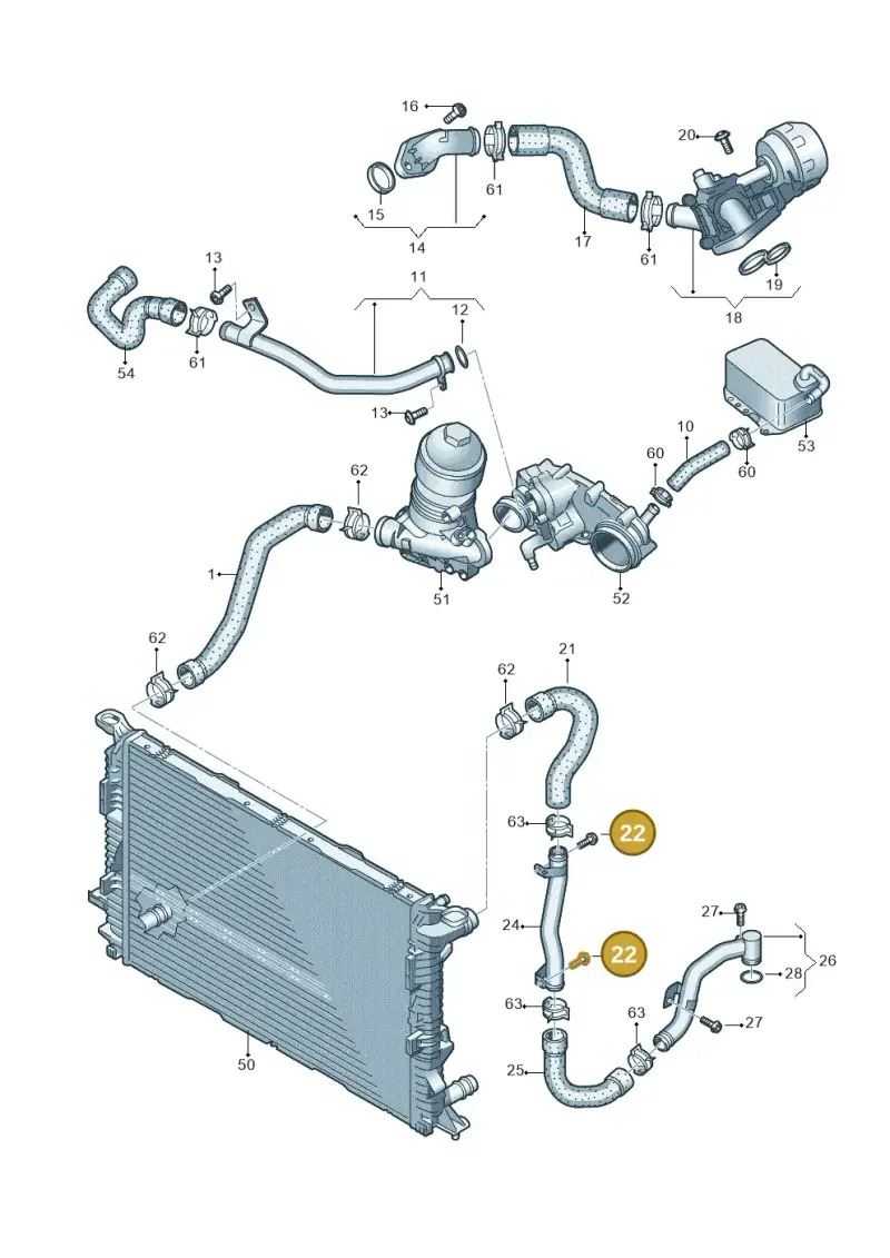 N90817003 — Volkswagen Amarok twin cab (2022-) diagram 894121500, position 22