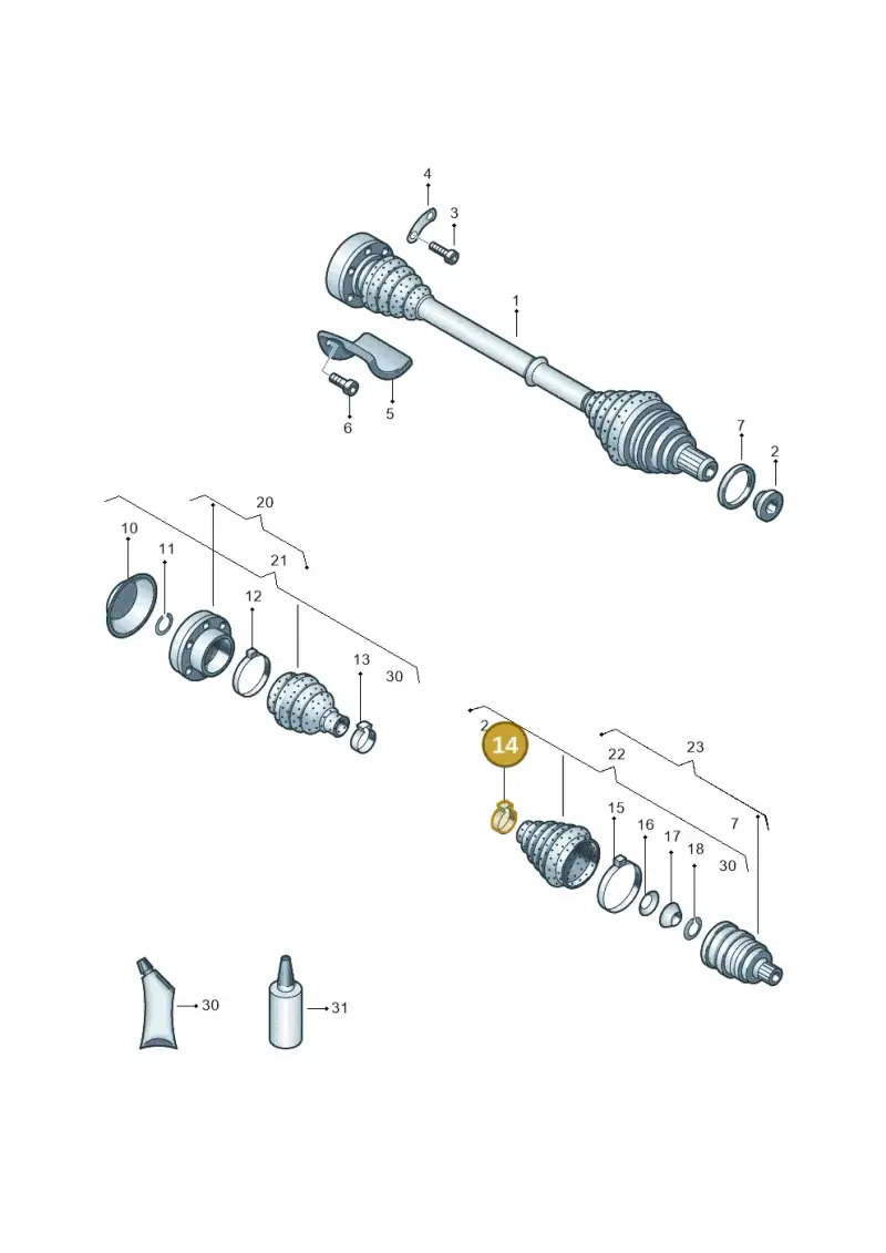 N90824001 — SEAT IBIZA                  06> (2005-) diagram 461407400, position 14
