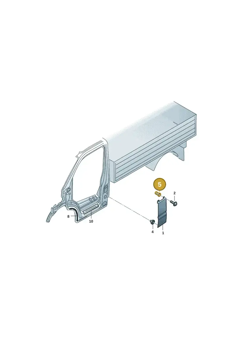 N90825401 — Volkswagen Single-cab transp. (2019-2024) diagram 7fp853030, position 5