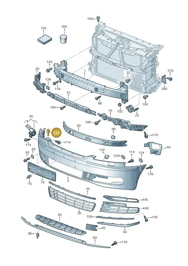 N90825901 — Volkswagen Phaeton 4motion (2010-2016) diagram 710807000, position 112
