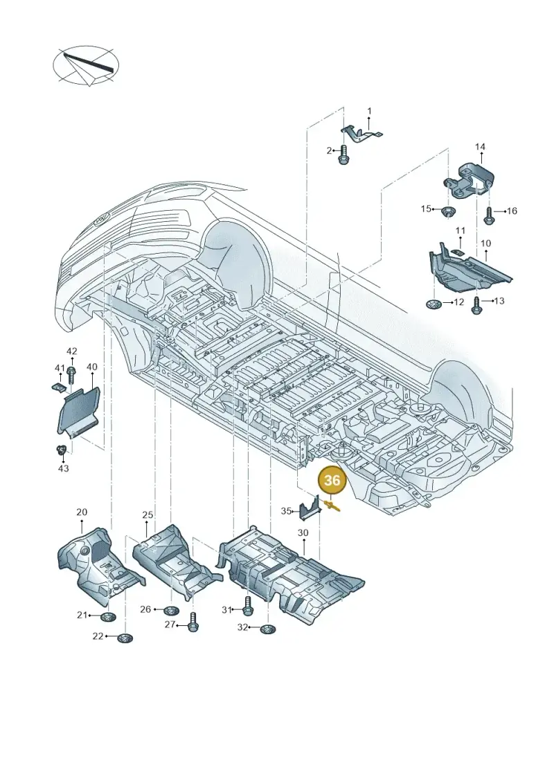 N90826303 — Volkswagen Single-cab transp. (2015-2019) diagram 862825000, position 36