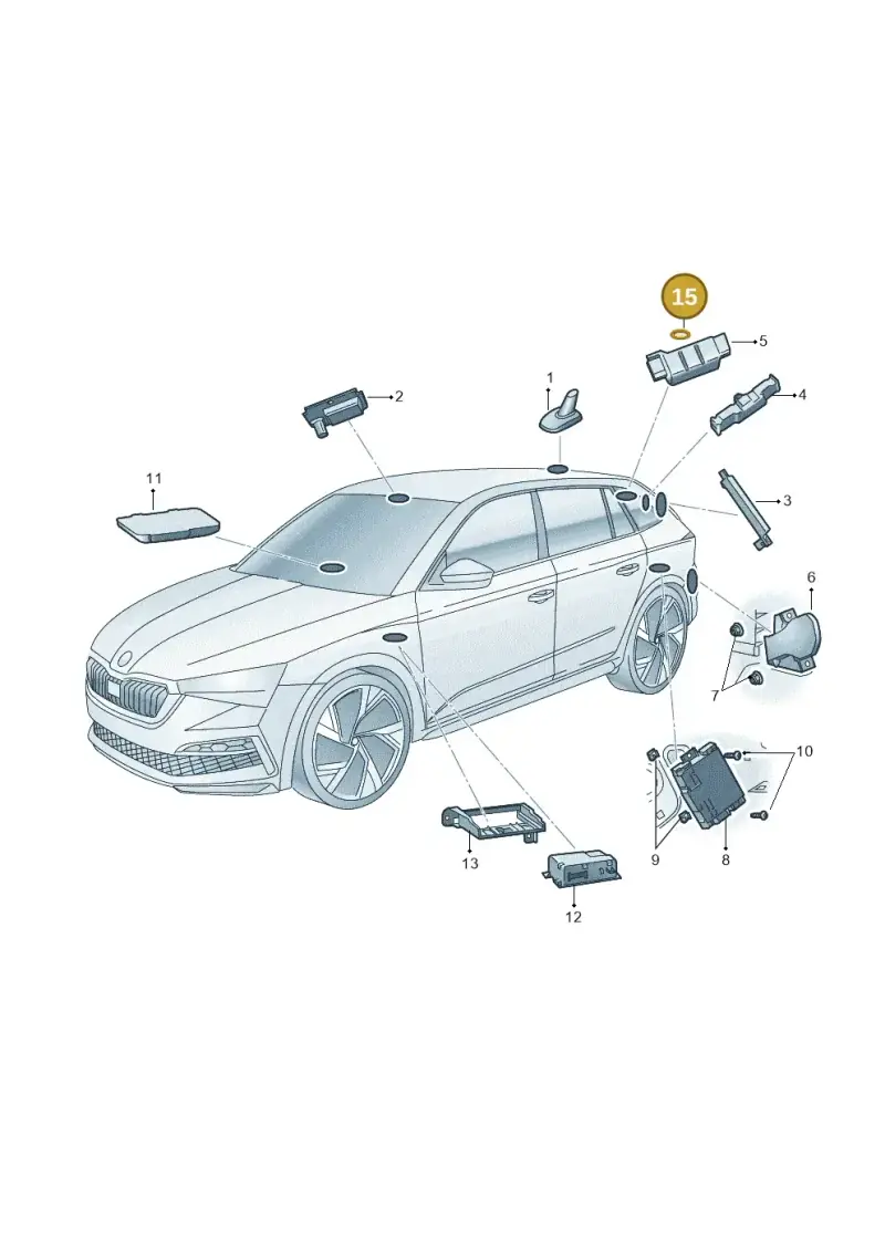 N90830101 — Skoda Kamiq (2019-2020) diagram 584035040, position 15