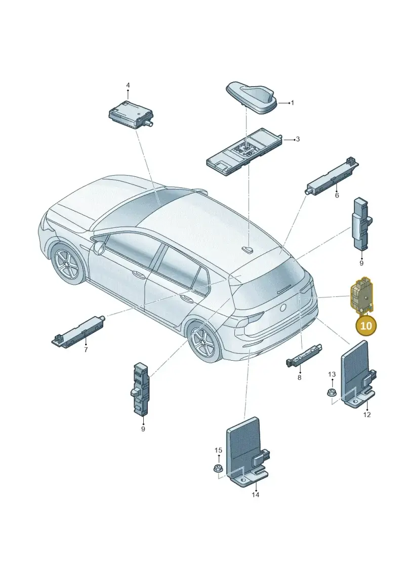N90830101 — Skoda Octavia (2019-2022) diagram 5h0035020, position 10