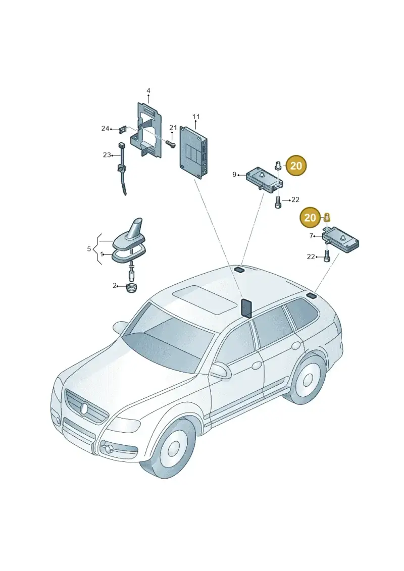 N90830101 — Volkswagen Touareg                08> (2007-) diagram 616035400, position 20
