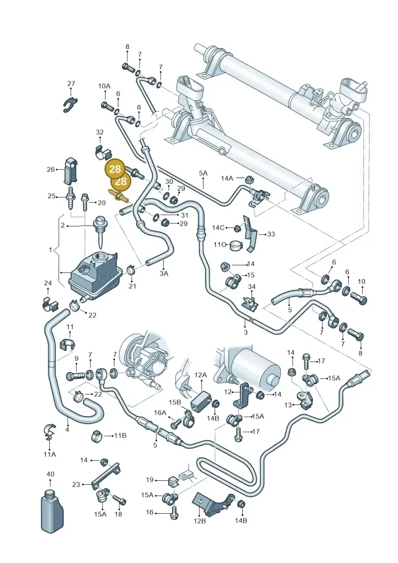 N90832903 — Volkswagen FOX                    04> (2003-) diagram 203422450, position 28