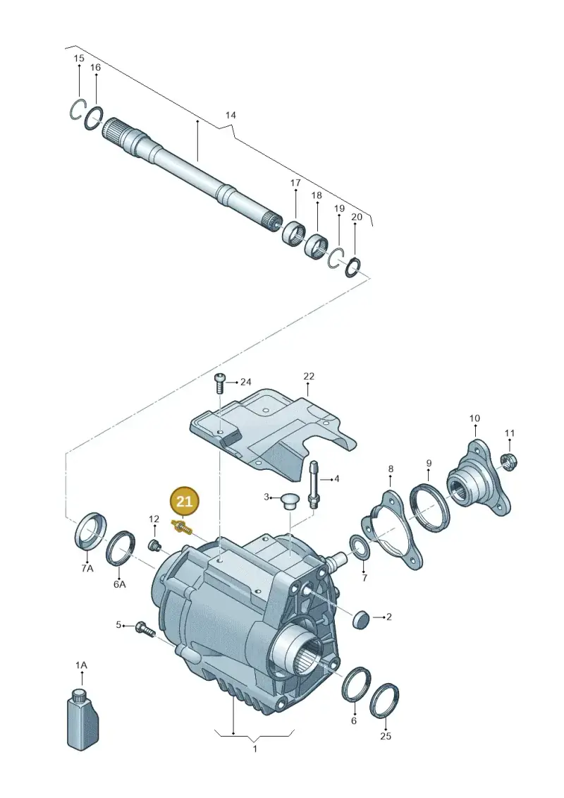 N90832903 — Volkswagen Passat CC (2011-2016) diagram 460409610, position 21