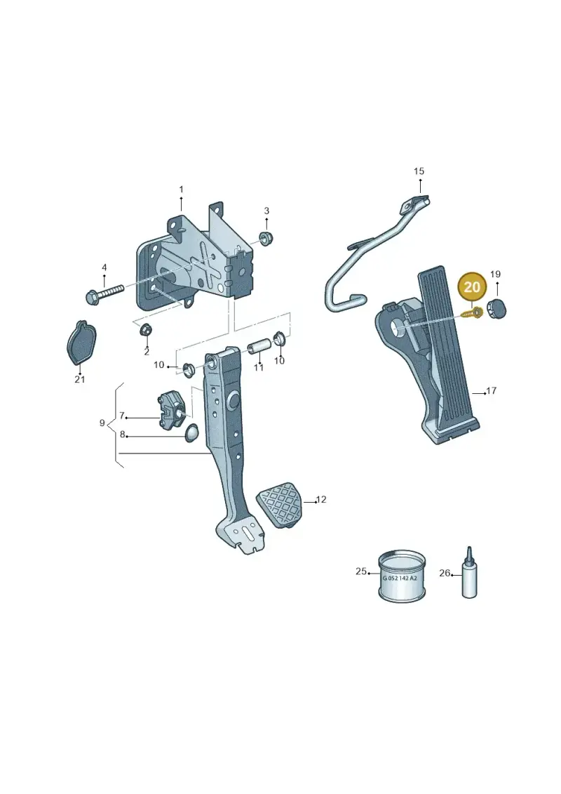 N90833202 — Volkswagen Scirocco 2.0 (2014-2017) diagram 691721600, position 20