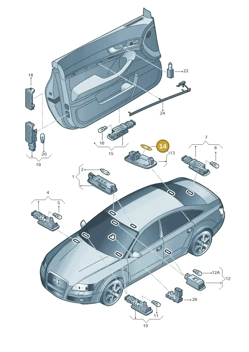 N90841101 — Audi A6 2.7 TDI (2008-2011) diagram 448947100, position 14