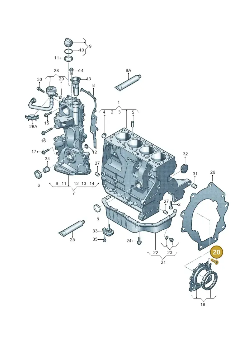 N90842401 — Volkswagen Lavida (2008-2013) diagram 253103120, position 20