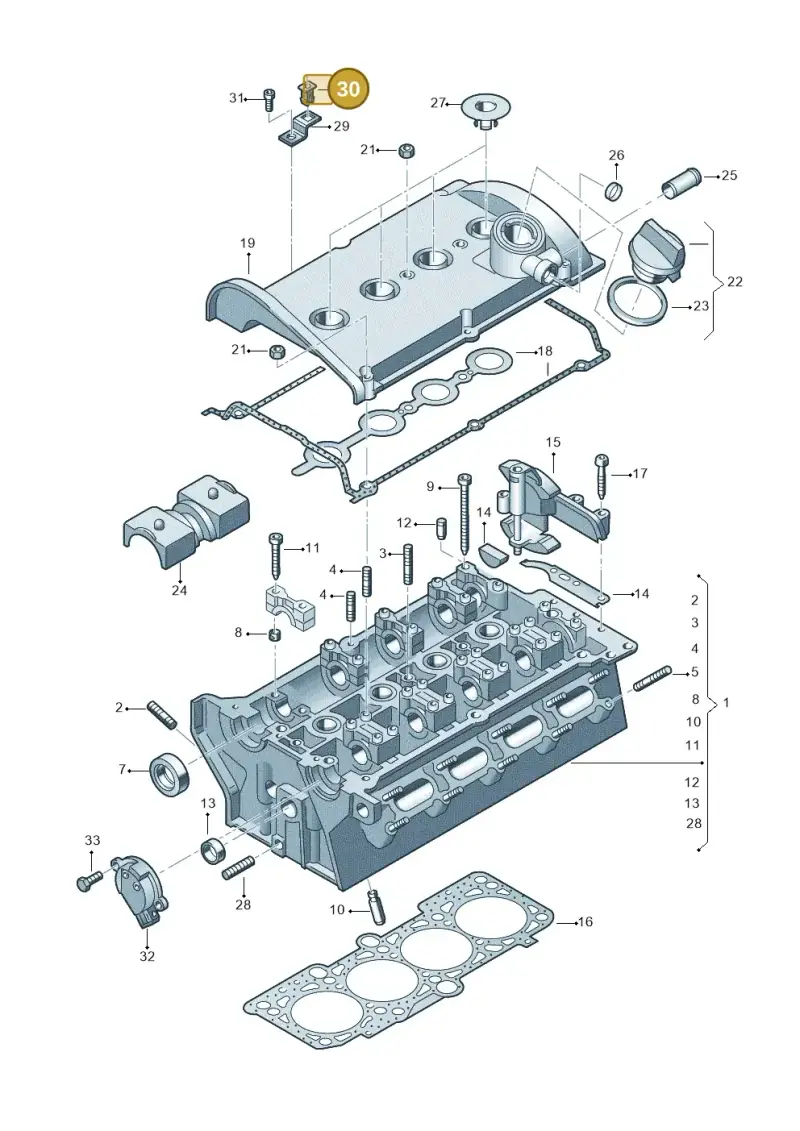 N90847501 — Volkswagen New Beetle             06> (2005-) diagram 194103500, position 30
