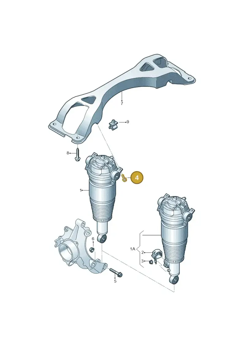 N90847602 — Volkswagen Touareg                08> (2007-) diagram 274511050, position 4