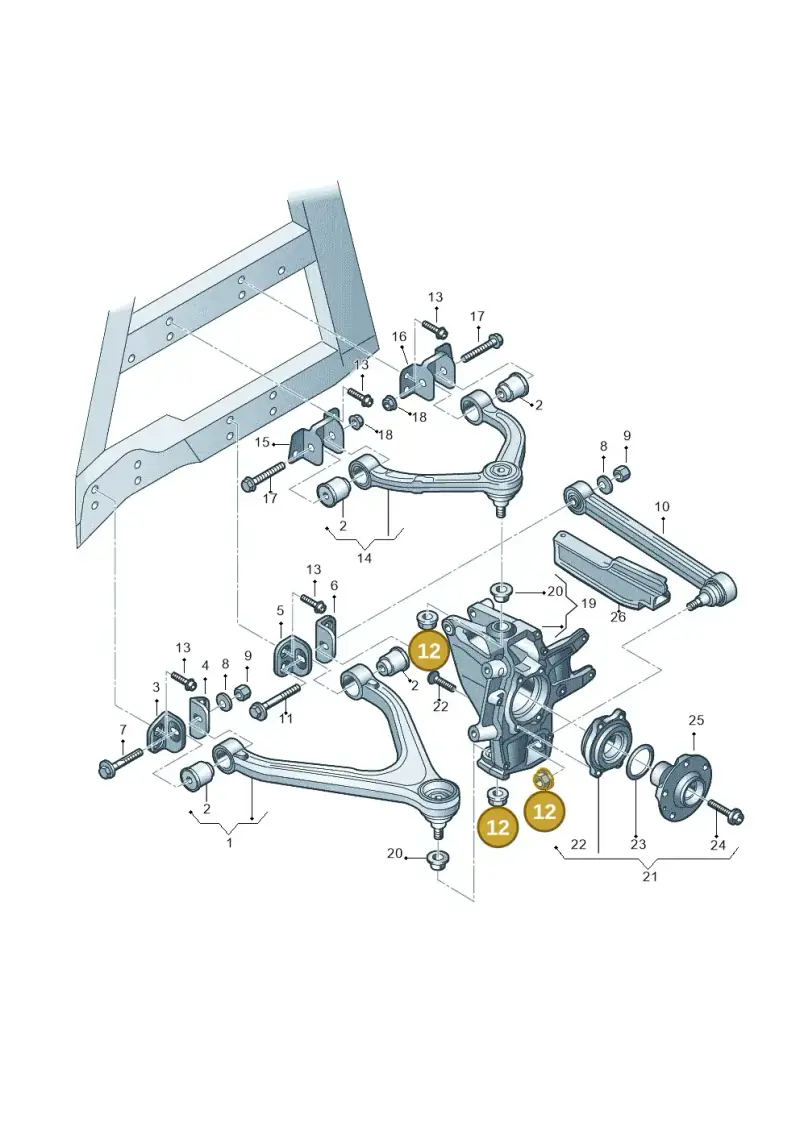 N90848404 — Audi R8                08> (2007-) diagram 618505000, position 12