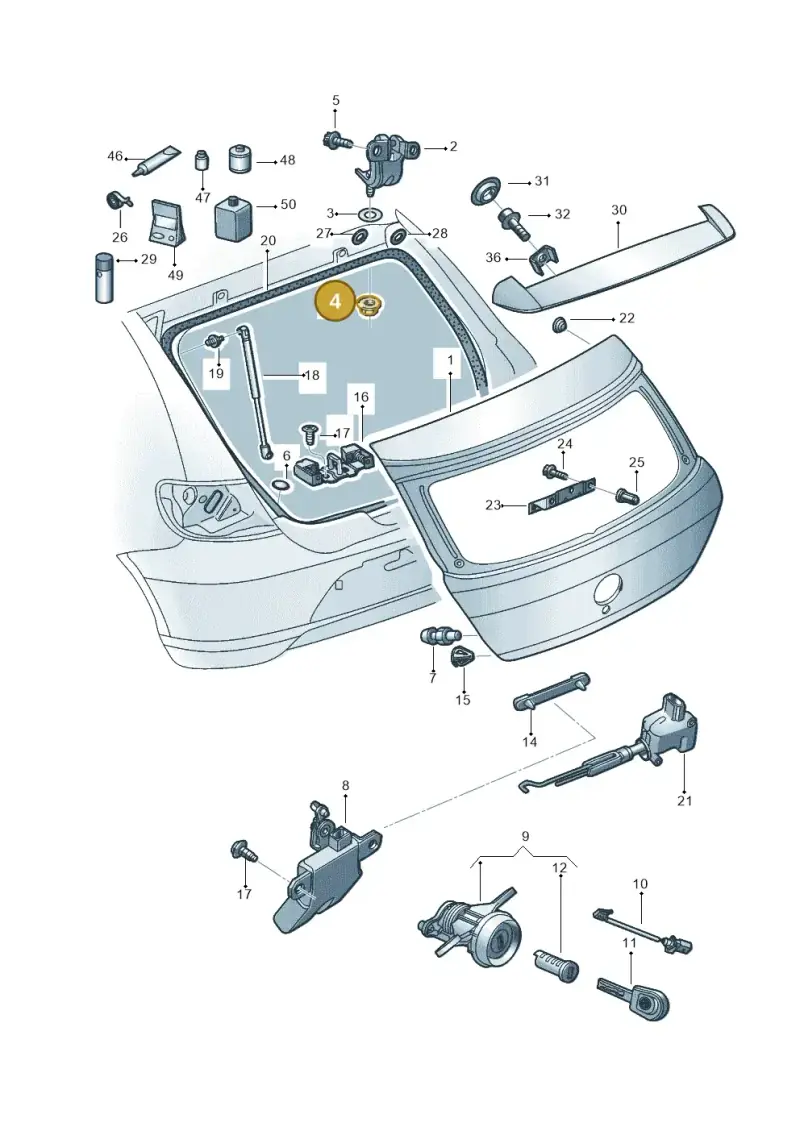 N90848601 — Volkswagen Gol 1.6 (2015-2023) diagram 553827200, position 4
