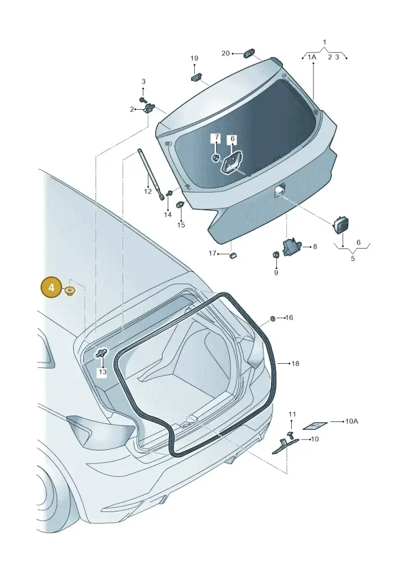 N90848601 — SEAT Ibiza (2017-) diagram 835827000, position 4