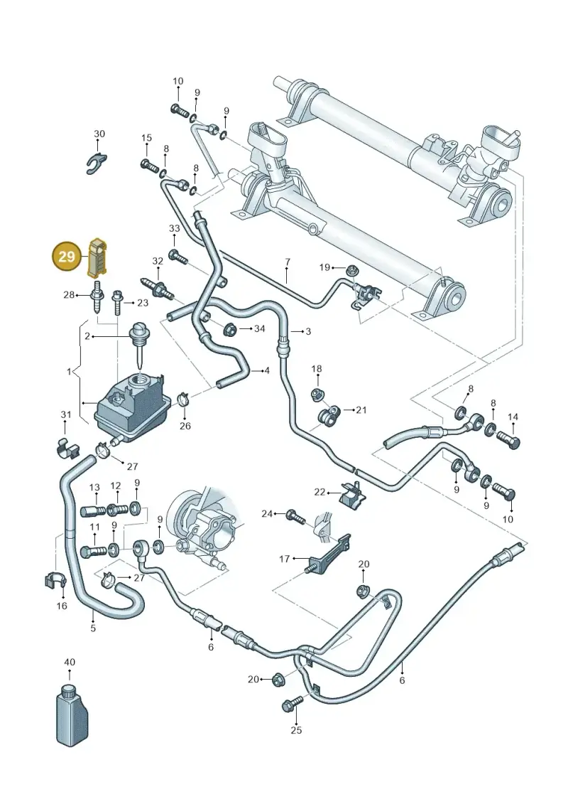 N90854901 — Volkswagen Jetta City        "Mex"08> (2007-) diagram 209422470, position 29