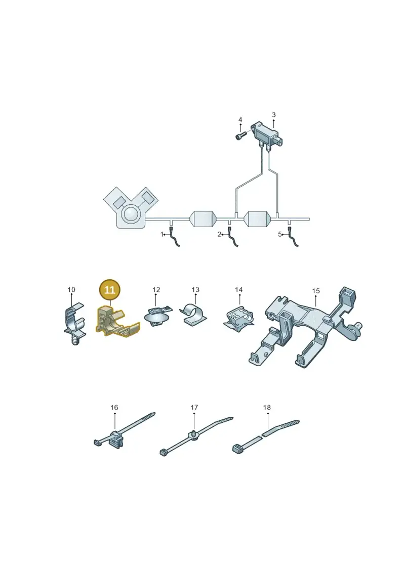 N90854901 — Audi Q5 (2016-2025) diagram 896906003, position 11