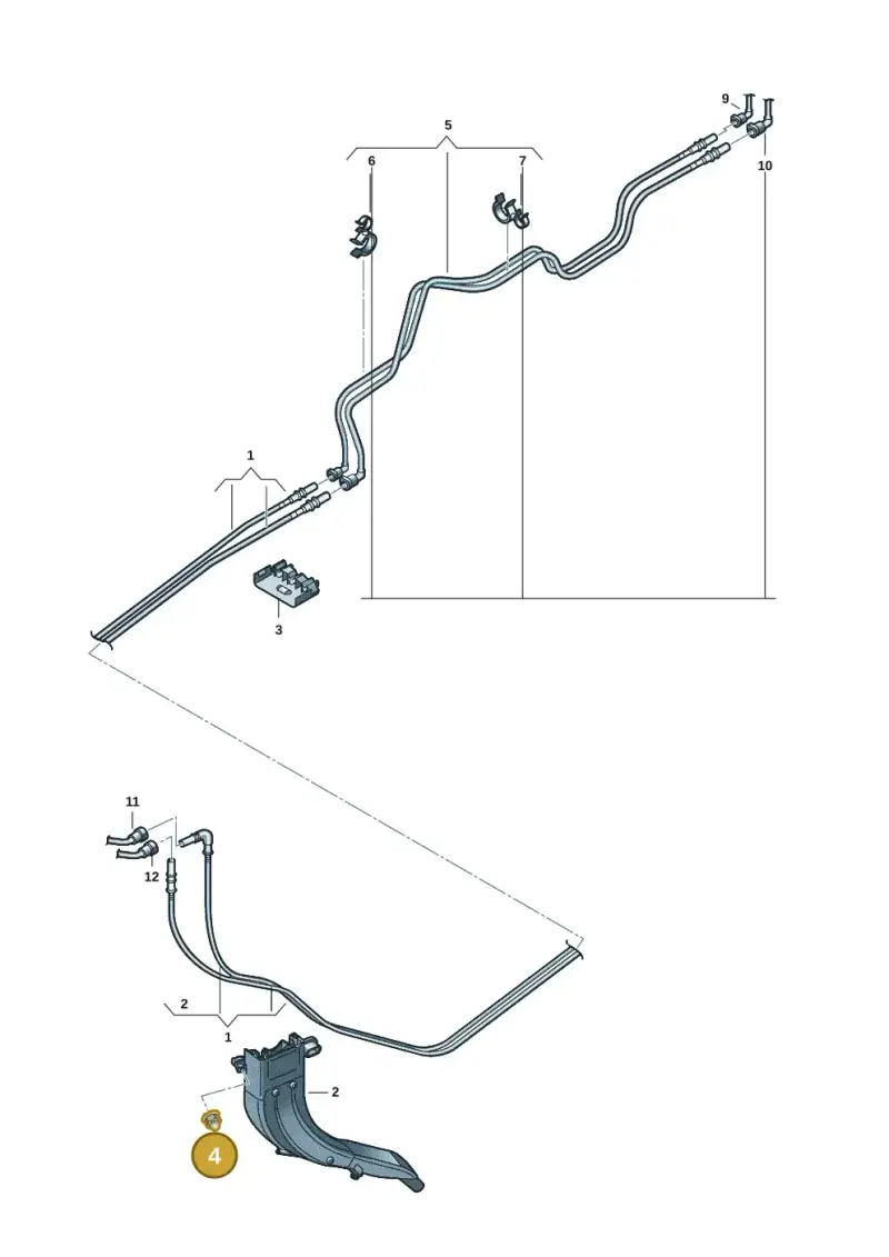 N90871902 — Volkswagen Caddy Maxi Kombi (2020-2024) diagram 2ka201020, position 4