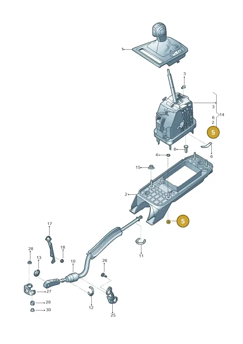 N90878602 — Volkswagen Jetta 2.0 (2015-2015) diagram 789713100, position 5