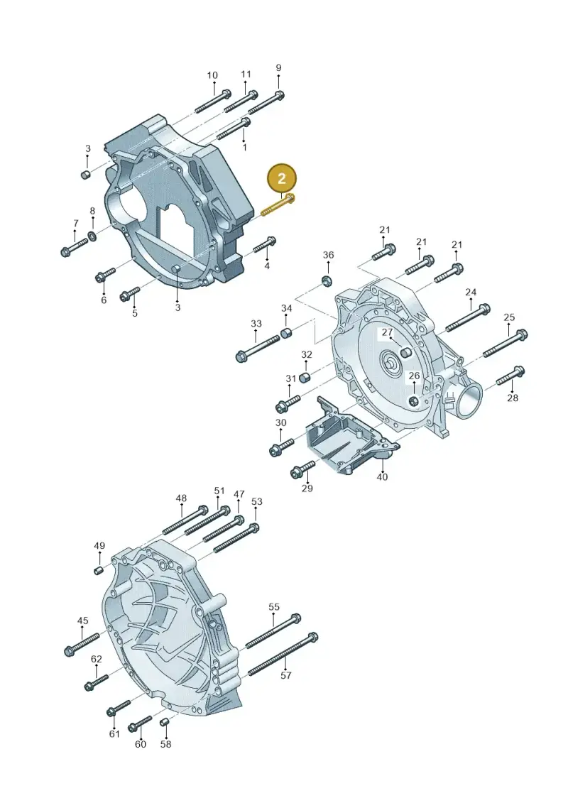 N90886802 — Volkswagen Phaeton 4motion (2010-2016) diagram 258300850, position 2
