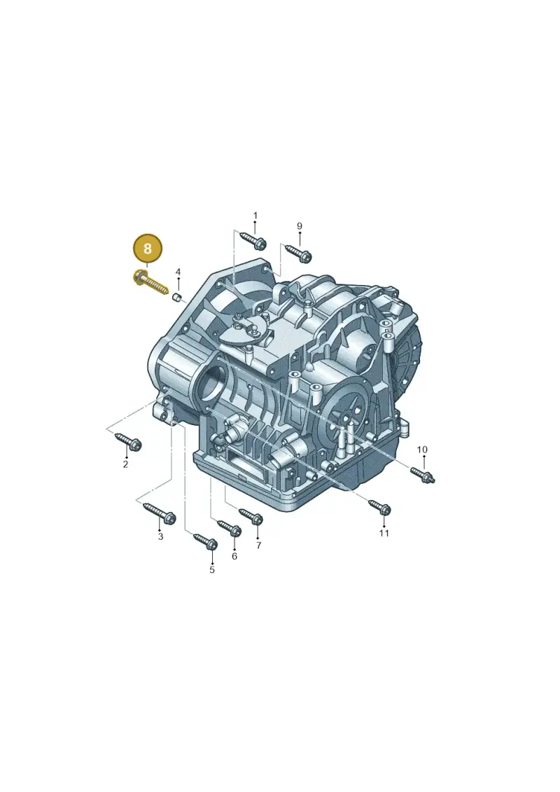 N90886802 — Volkswagen Jetta (2010-2014) diagram 409300850, position 8