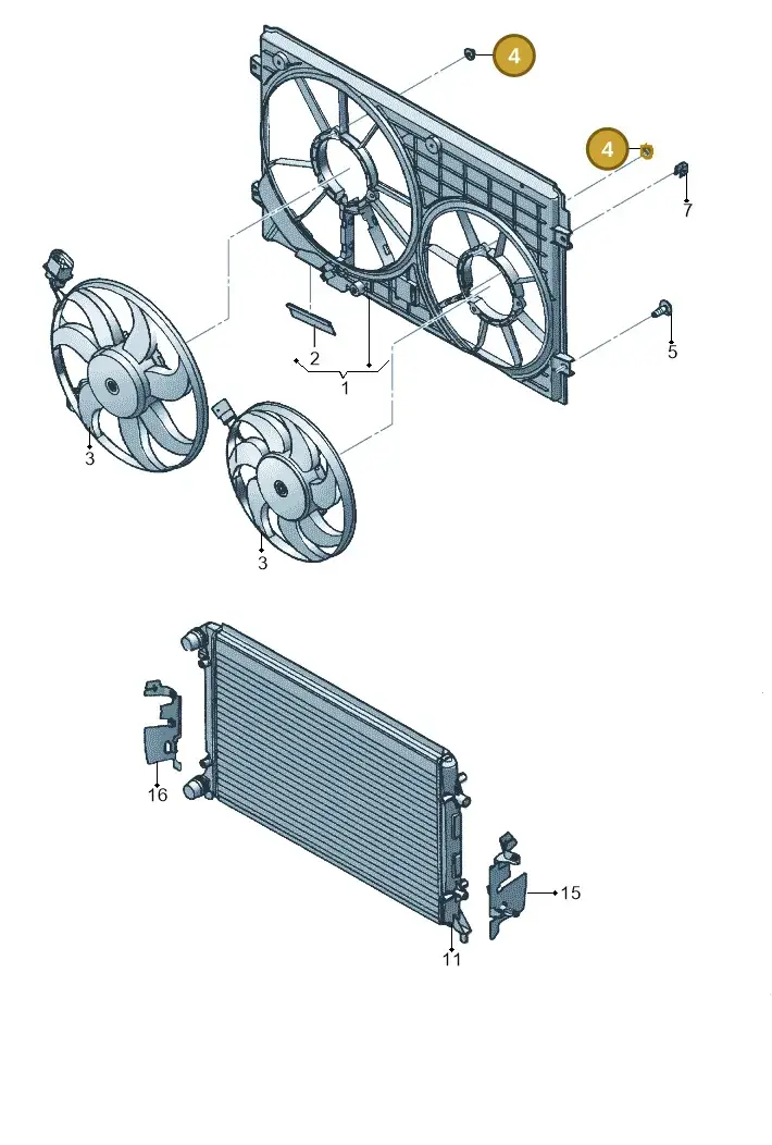 N90887702 — Volkswagen JETTA                  06> (2006-) diagram 462121900, position 4