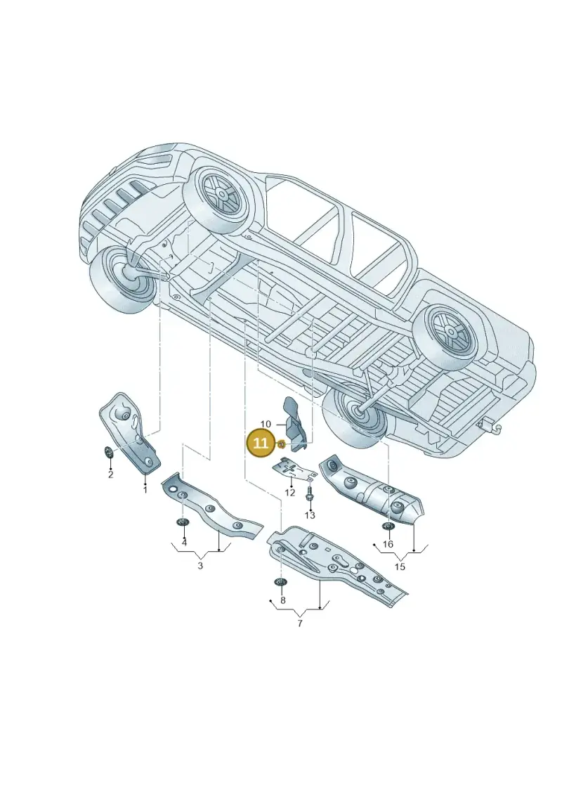 N90887704 — Volkswagen Amarok twin cab (2022-) diagram 894825000, position 11