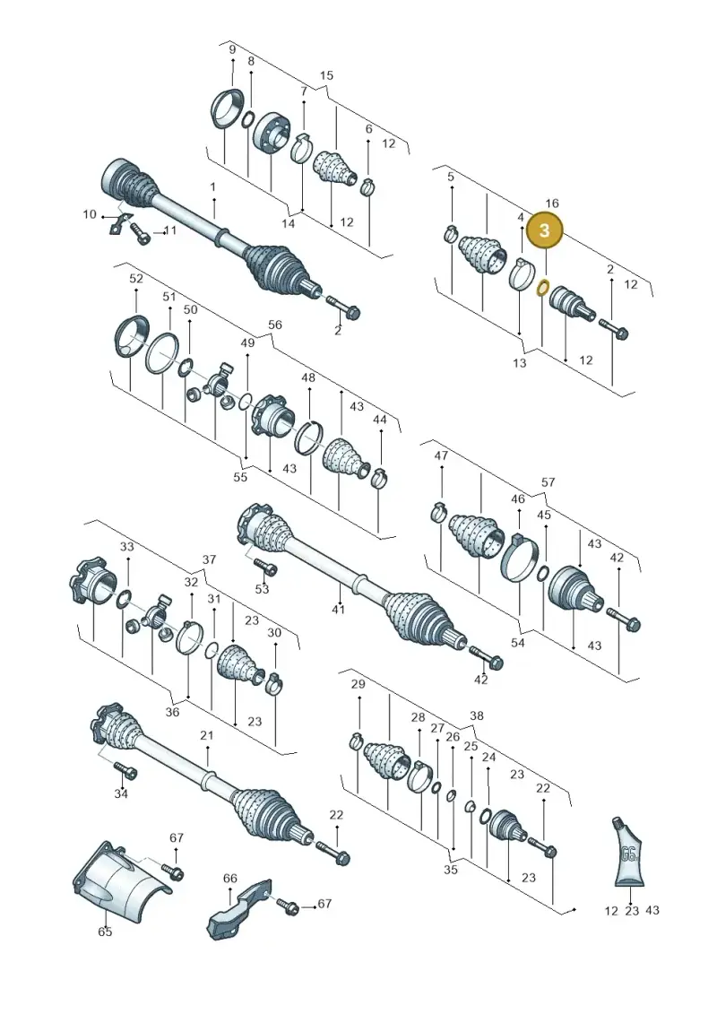 N90890001 — Audi A4/S4/Av./qu. (2001-2004) diagram 249407210, position 3