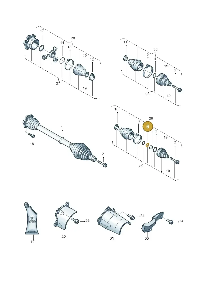 N90890001 — Audi A4/S4/Av./qu.     05> (2005-) diagram 249407220, position 6