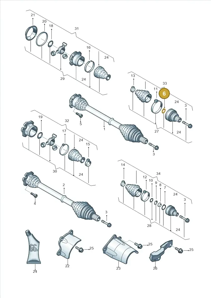 N90890001 — Audi A4/S4 Cabrio./qu. 07> (2006-) diagram 249407250, position 6