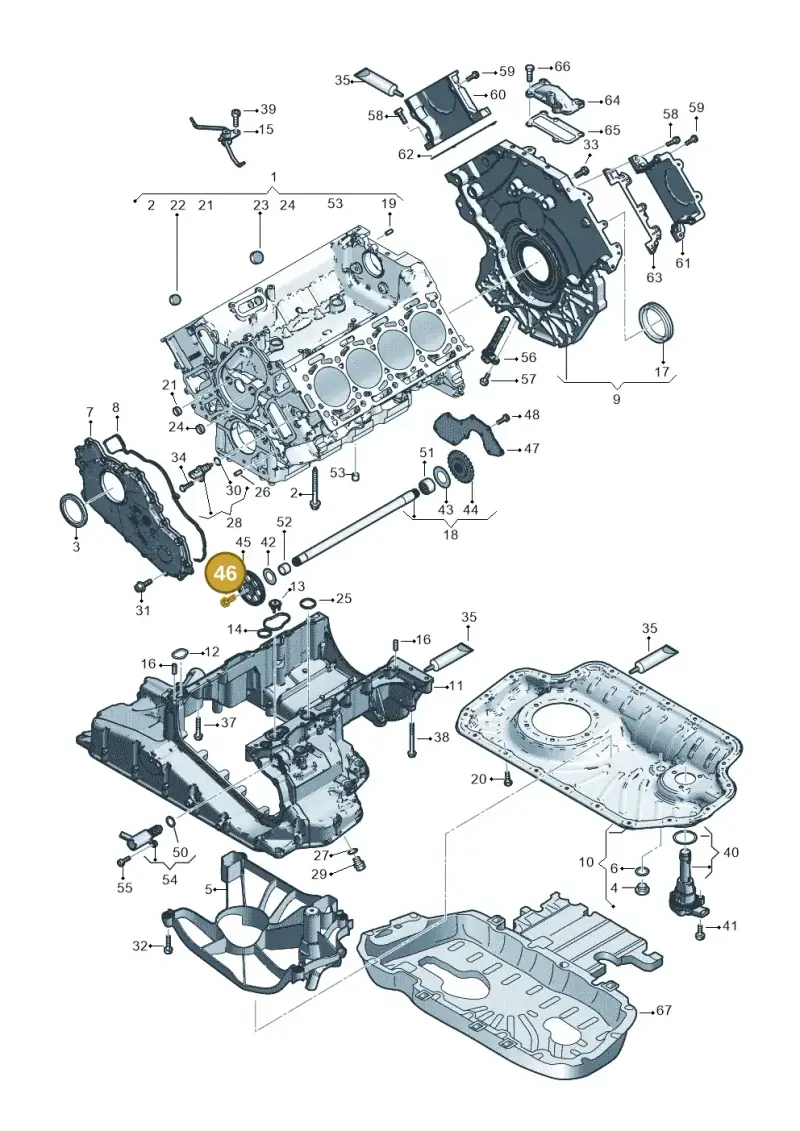 N90893202 — Volkswagen Touareg (2017-2023) diagram 859103500, position 46