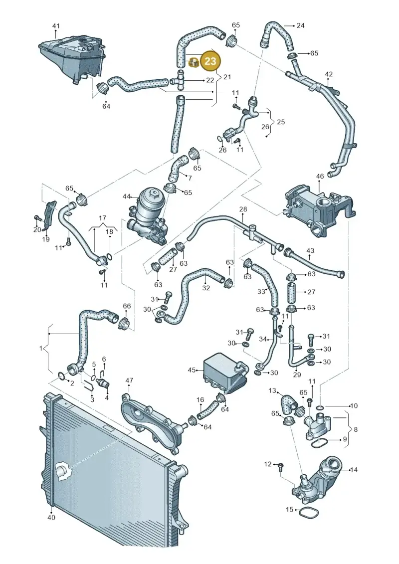 N90894701 — Audi Q7 qu. 3.0 TDI (2009-2015) diagram 675121170, position 23