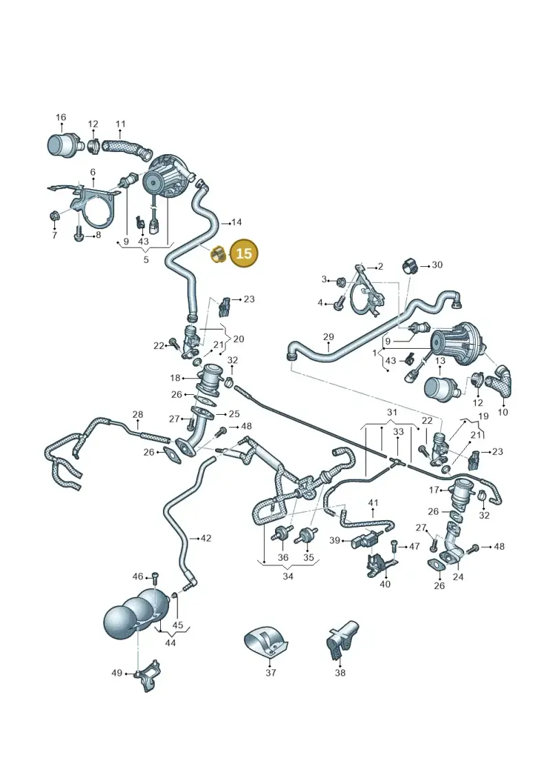 N90894701 — Audi R8 Spyder (2015-2024) diagram 872131350, position 15