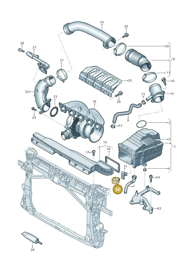 N90894701 — SEAT CUPRA Formentor (2020-) diagram 898133300, position 30