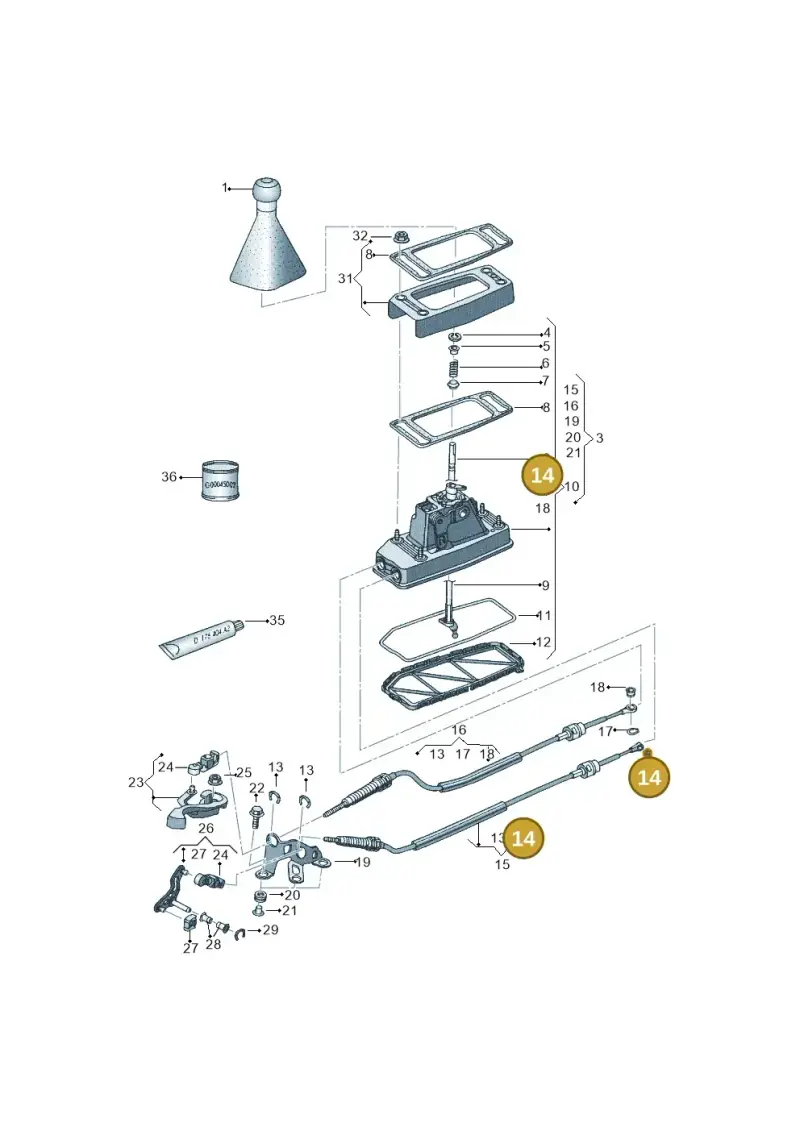 N90895201 — Volkswagen Polo (2011-2014) diagram 357711300, position 14