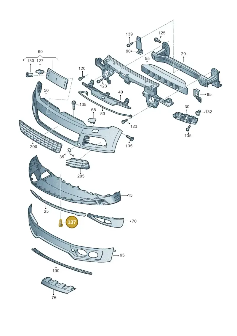 N90896301 — Volkswagen Touareg (2012-2014) diagram 693807000, position 137