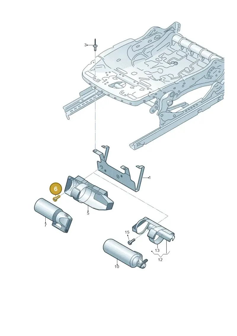 N90897308 — Volkswagen Tiguan 2.0 4Motion (2016-2024) diagram 884860250, position 6