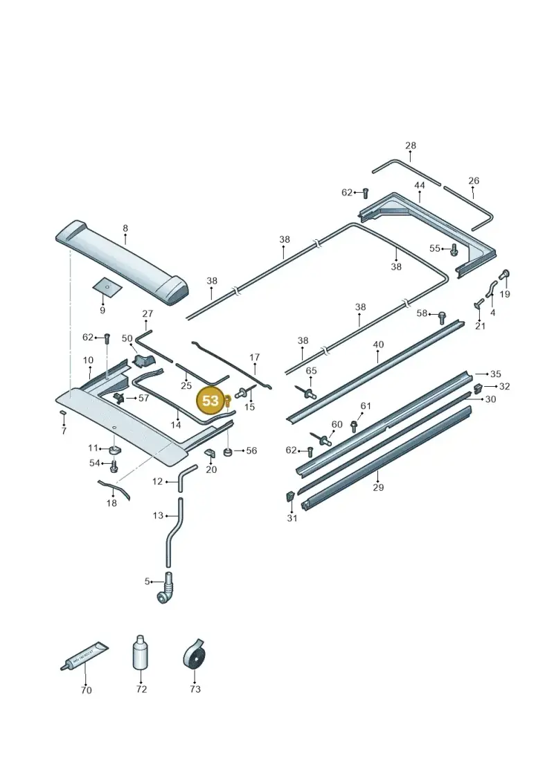 N90897308 — Volkswagen Caravelle (2019-2024) diagram 452875000, position 53
