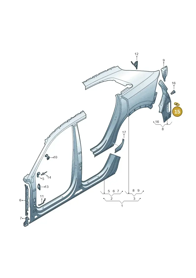 N90898602 — Audi RS Q8 (2019-2025) diagram 429809500, position 15
