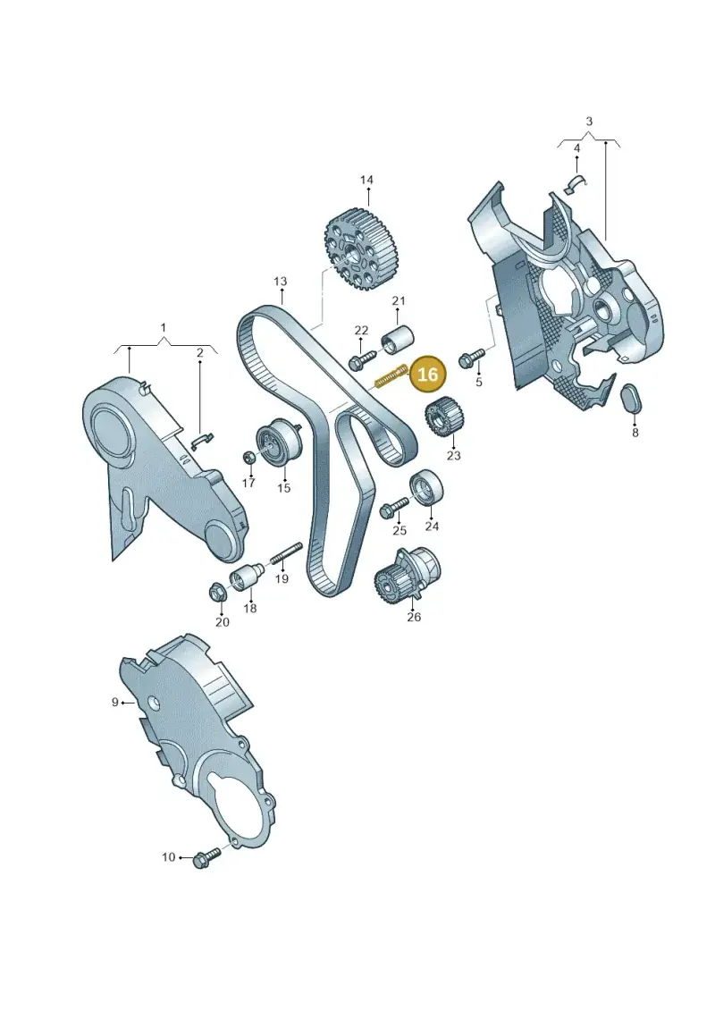 N90905502 — Volkswagen Amarok twin cab (2016-2022) diagram 894109700, position 16