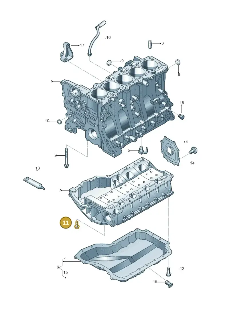 N90908002 — Volkswagen New Beetle Cabrio.     06> (2005-) diagram 470103250, position 11