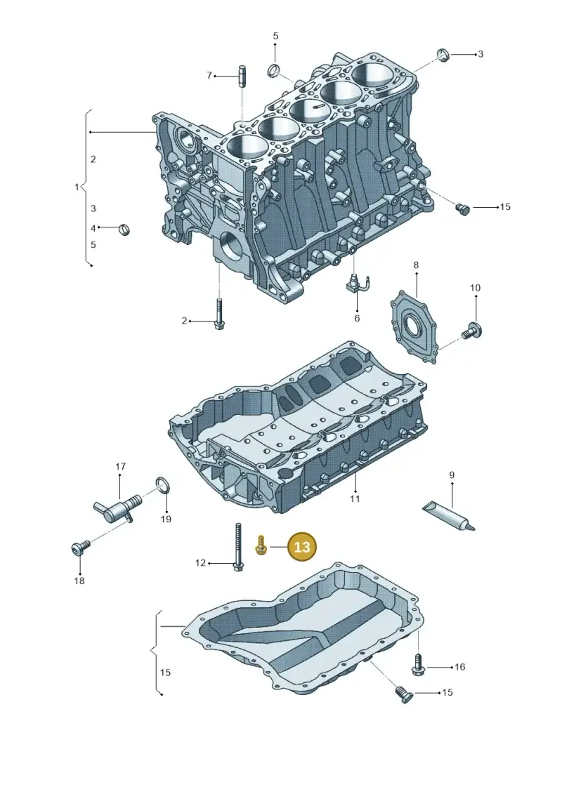 N90908002 — Volkswagen Beetle (2016-2019) diagram 692103140, position 13