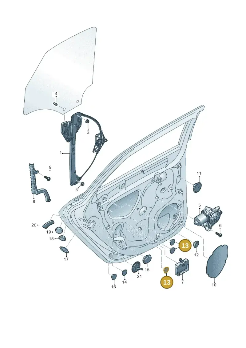 N90908501 — Audi RS3 Limousine (2017-2020) diagram 745839700, position 13