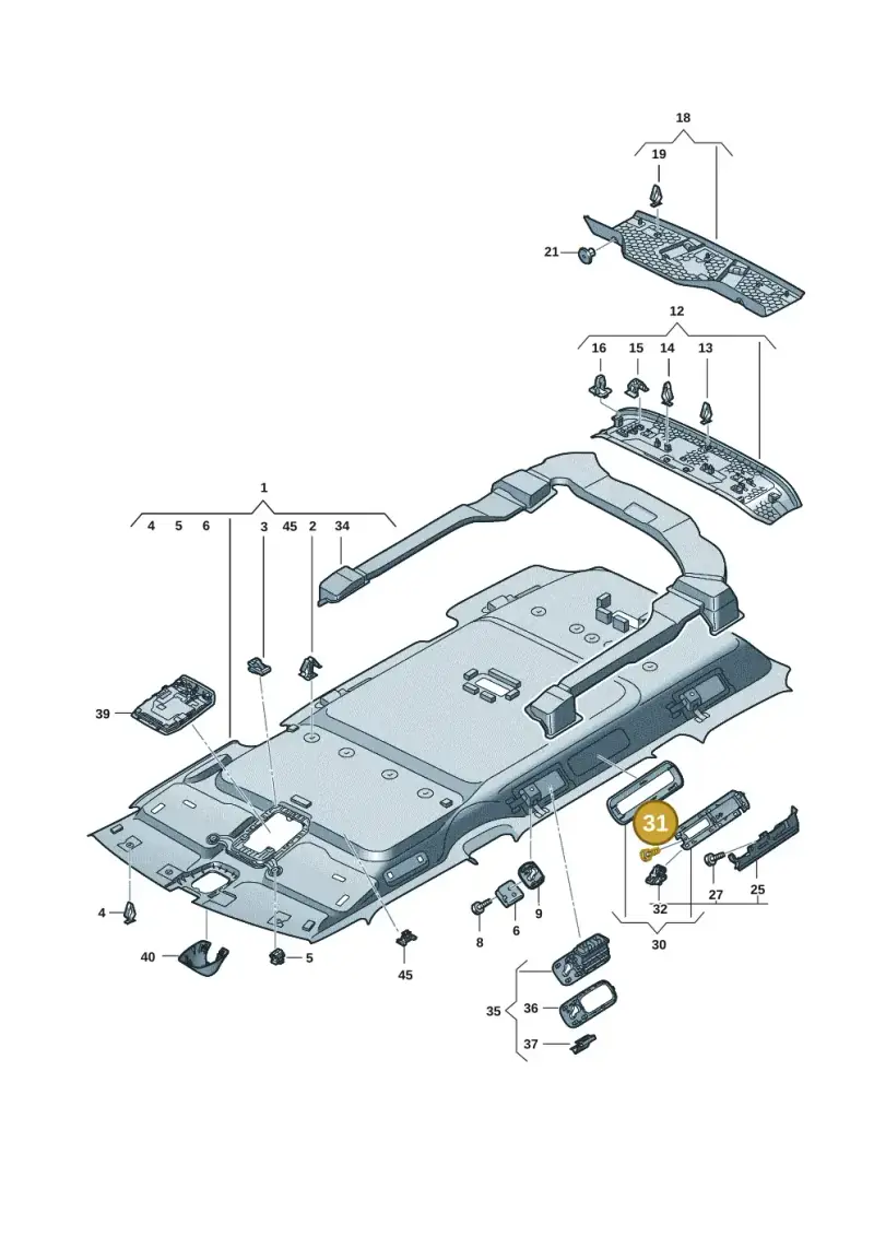 N90910102 — Volkswagen ID.Buzz (2022-) diagram 15a867660, position 31