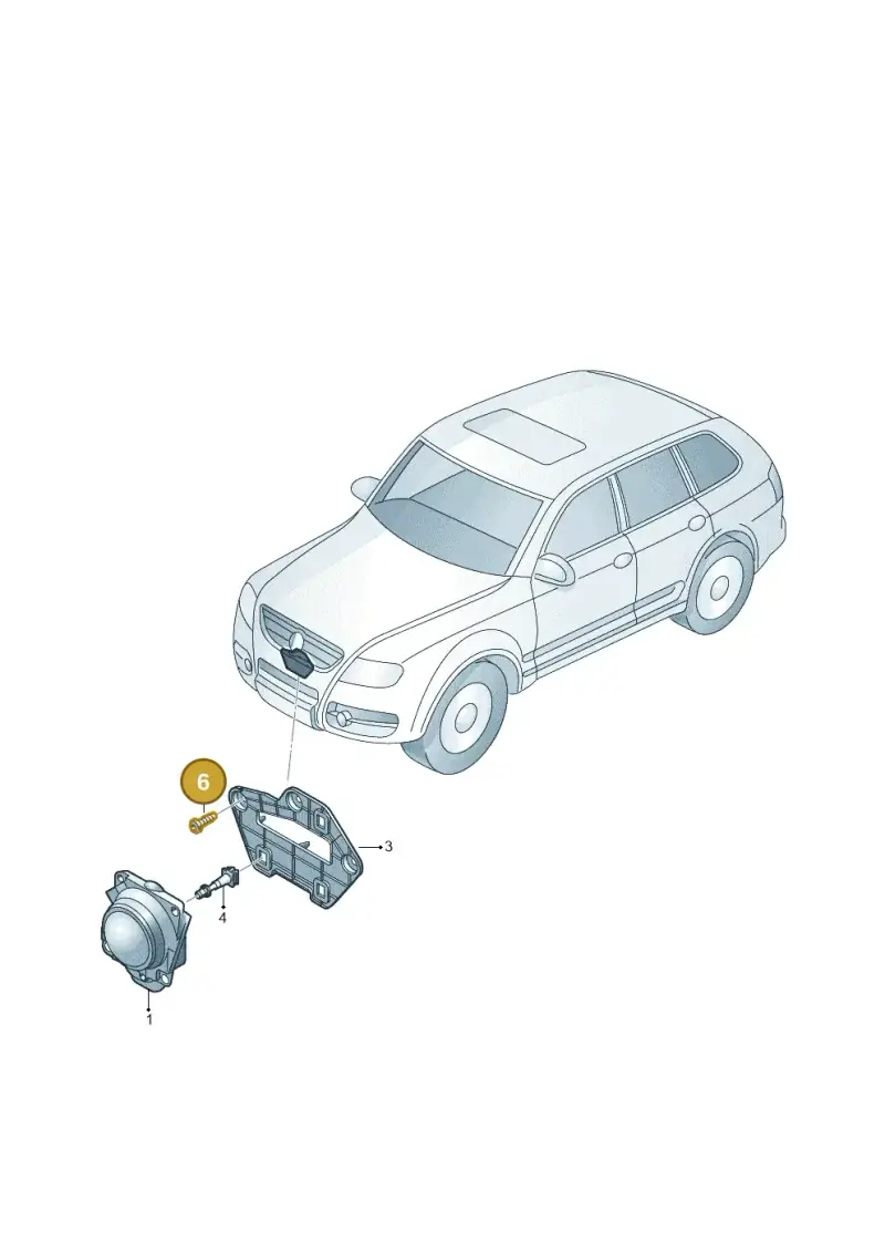 N90911701 — Volkswagen Touareg                08> (2007-) diagram 616907000, position 6