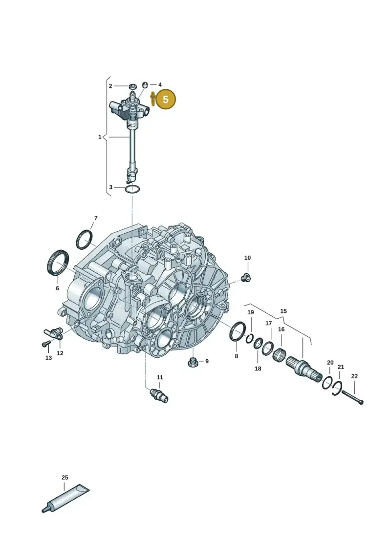 N90914402 — Volkswagen Caravelle (2015-2019) diagram 861300855, position 5